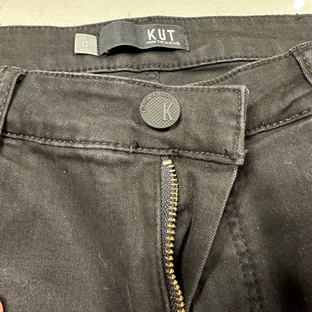 KUT black denim jeans size 12